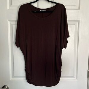 Urban Crews women's brown top, dolman sleeves, preloved, 2XL